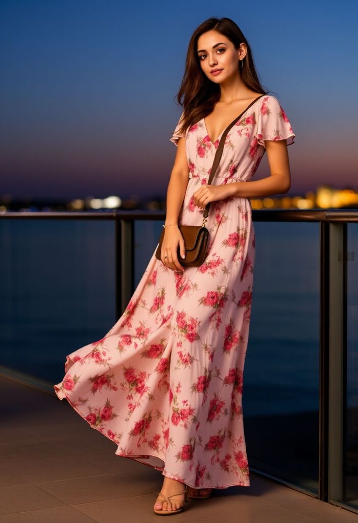 Romantic Floral Maxi Dress