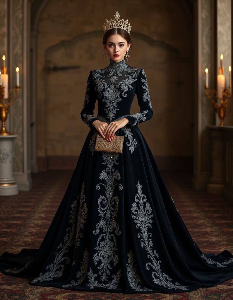 Royal Obsidian Gown