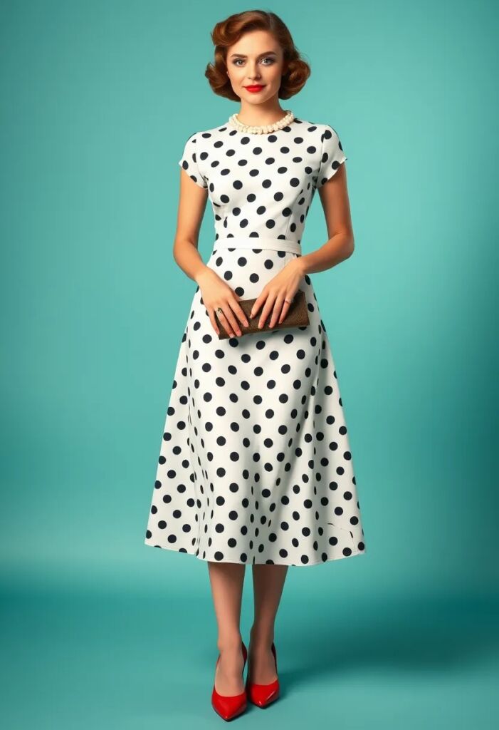 The Polka Dot Pencil Dress