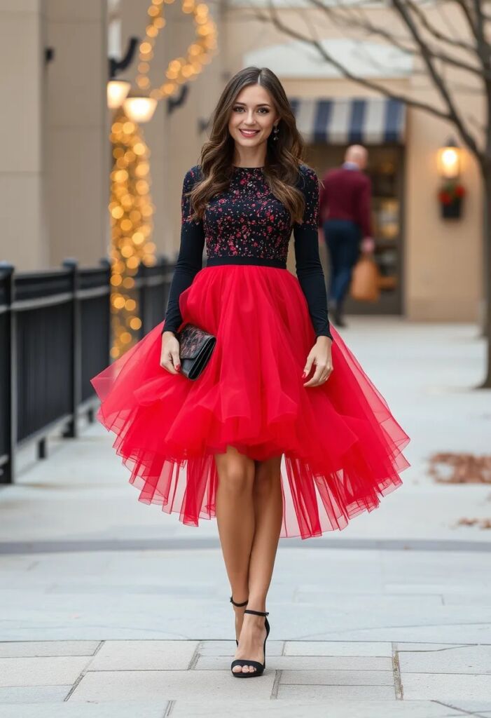 Tulle Skirt Dress