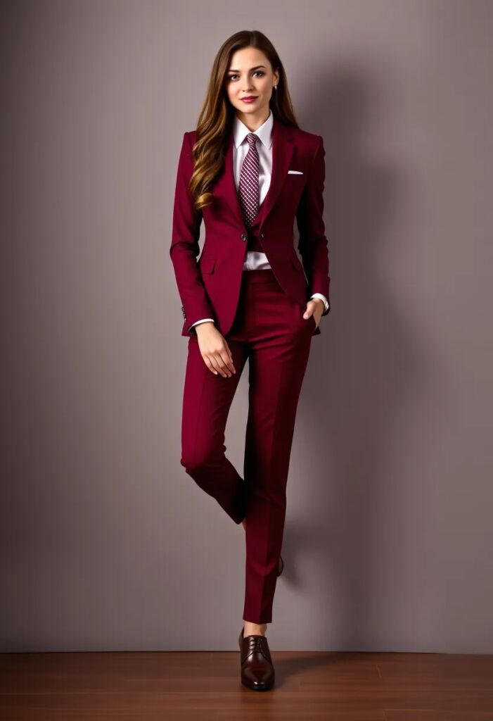 Burgundy Suit