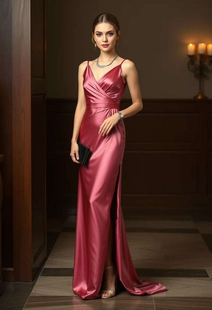 Elegant Silk Gown