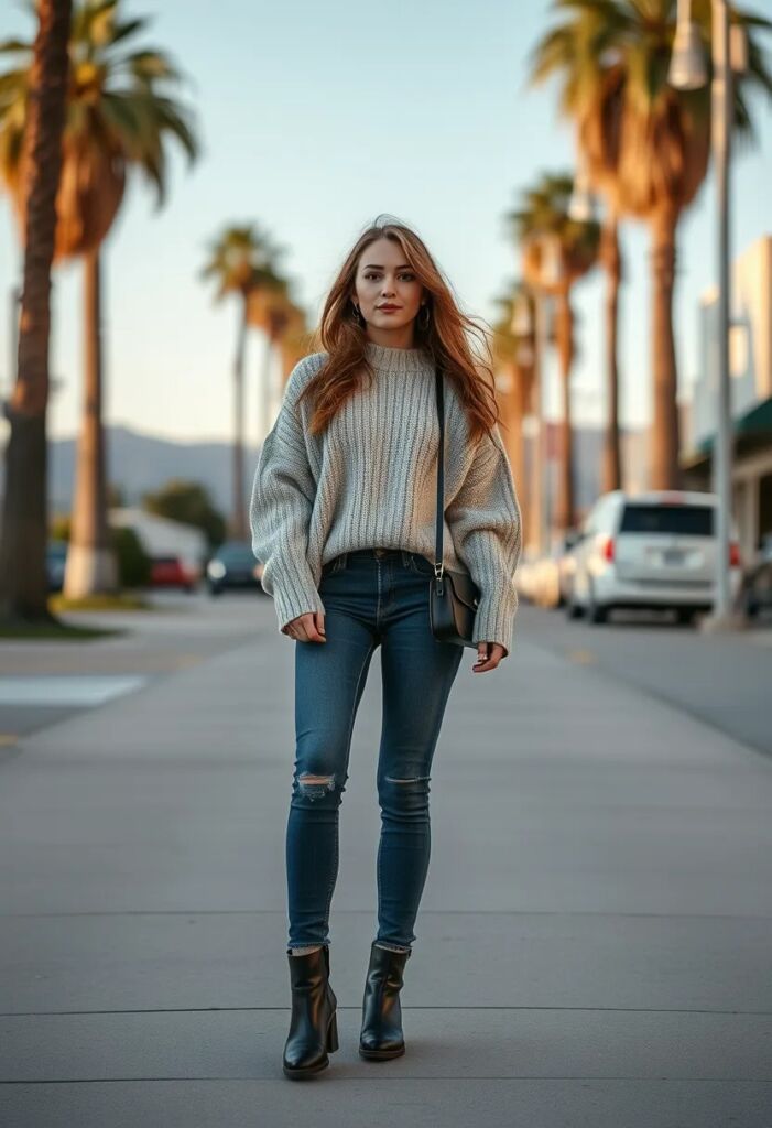 Oversized Sweater and Skinny Jeans