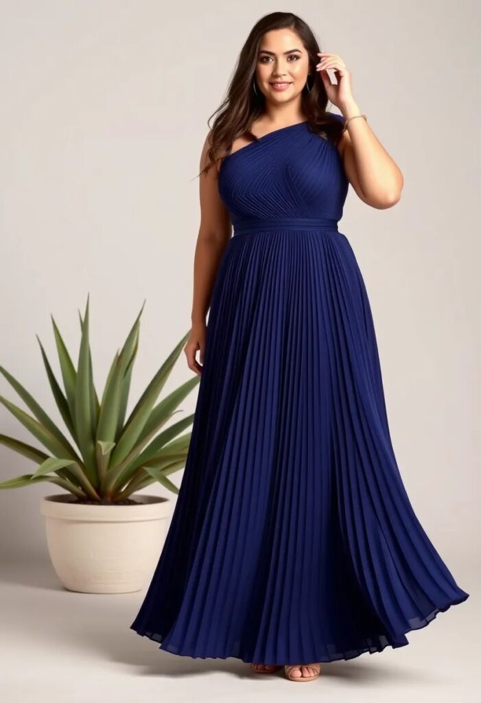 Pleated Maxi Dress