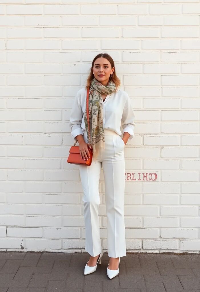 Minimalist Elegance All-White Outfit