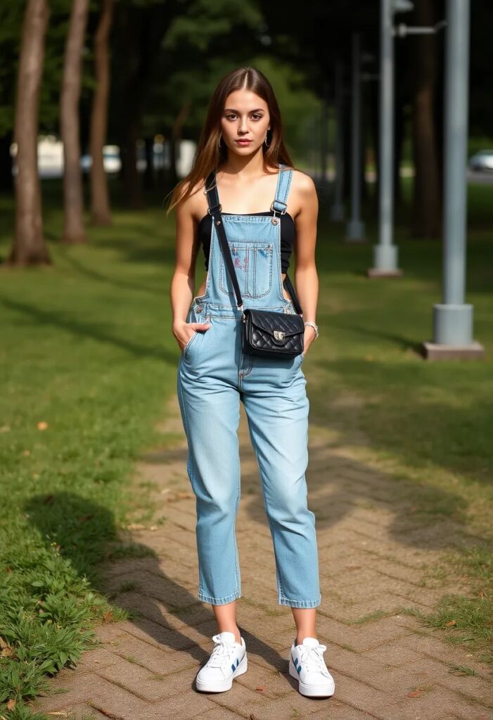 Overalls with a Crop Top