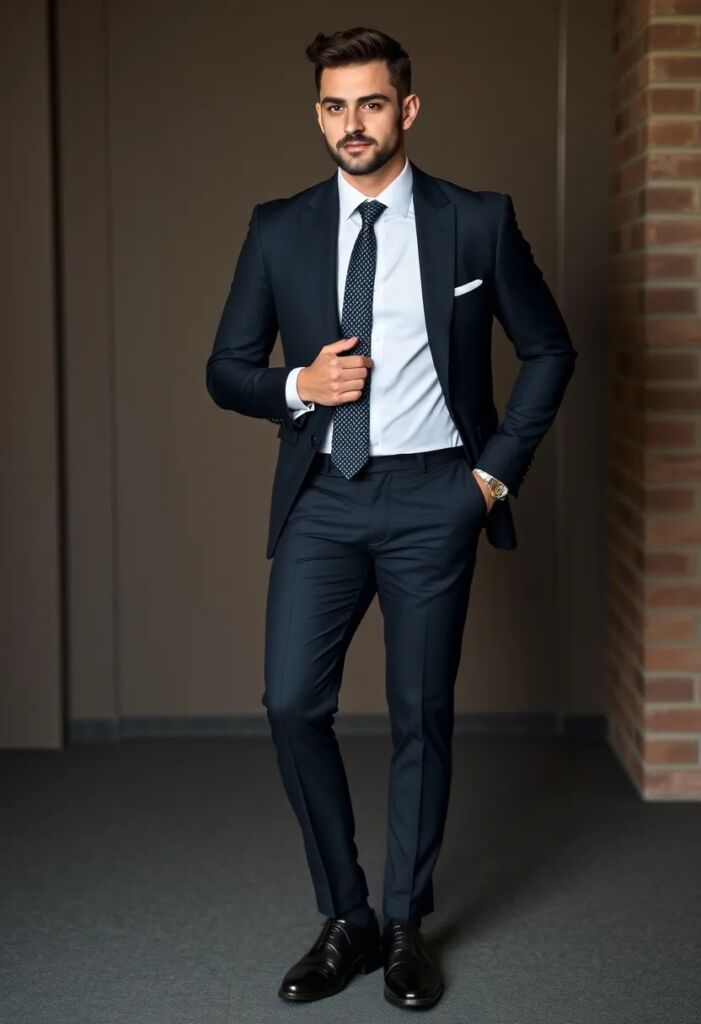 The Classic Black Suit