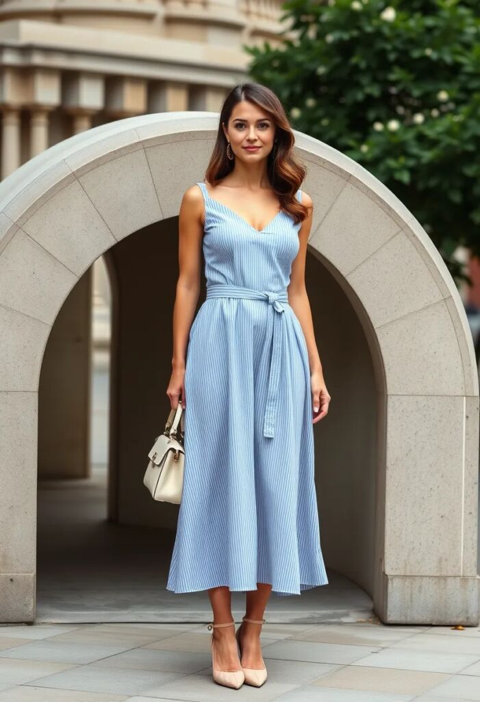 The Midi Dress with a Belt