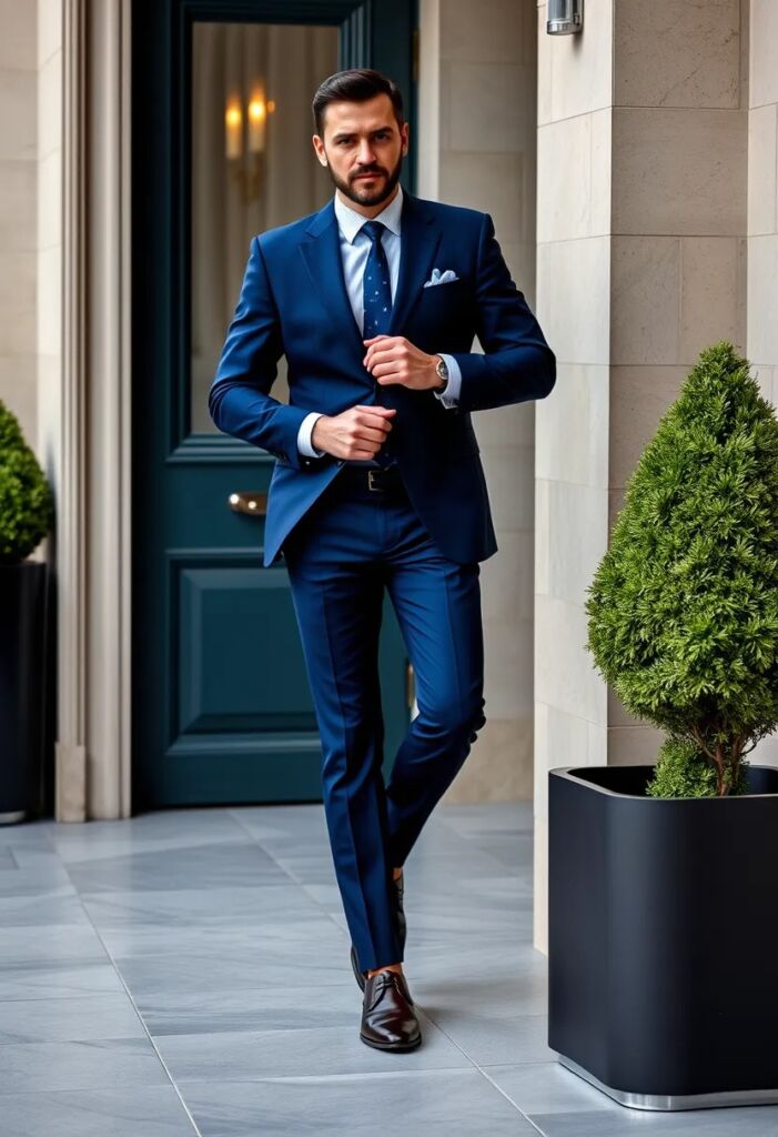 The Sharp Blue Suit