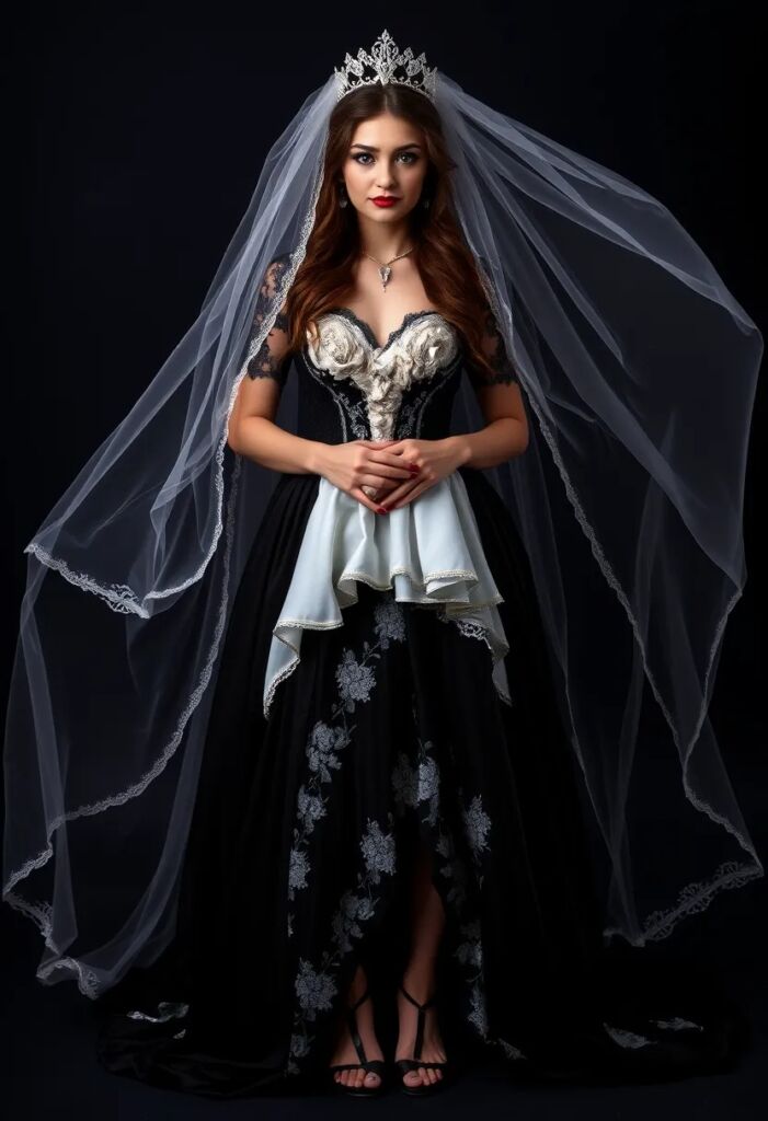 Dark Romance Bridal Look