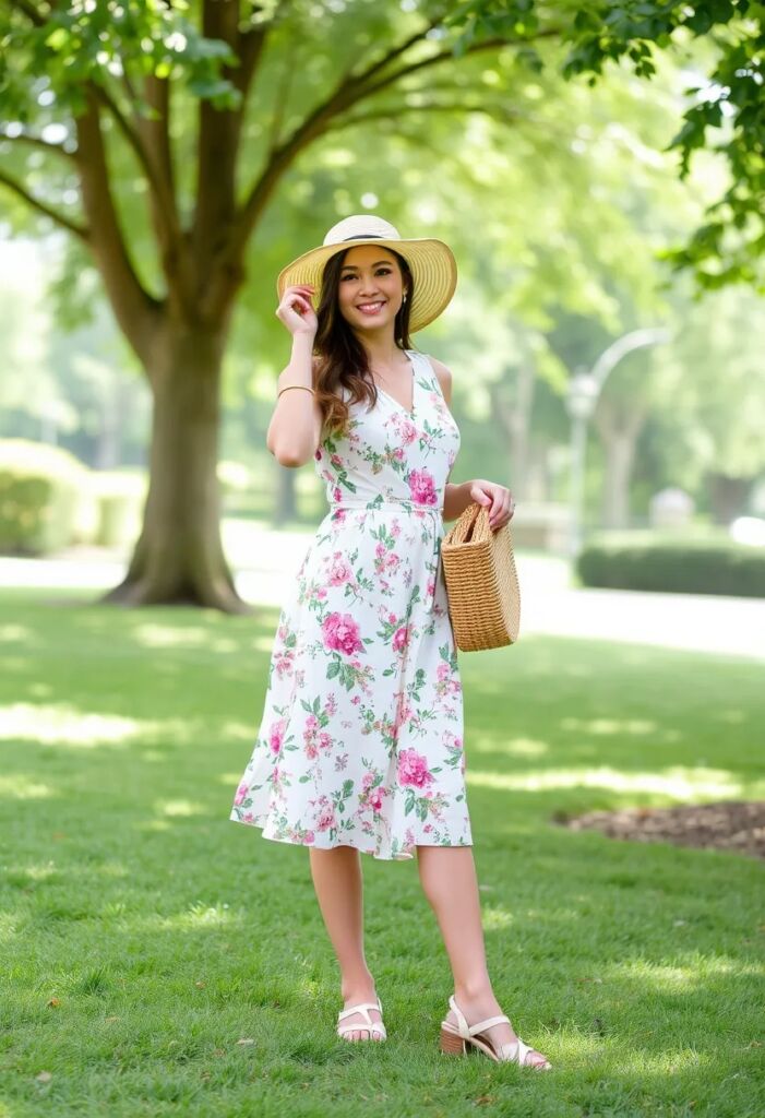 Floral Print Romper