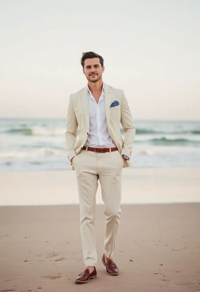 The Quintessential Beach Wedding Look