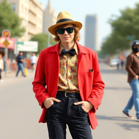 men's 1970s retro outfit